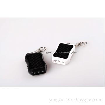 Mini Solar Charger with Keychain&Flashlight